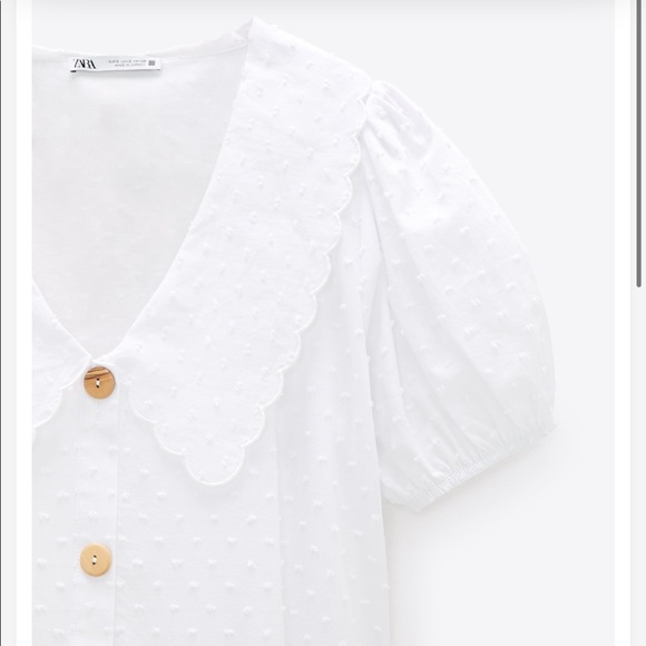 Zara Dotted Mesh Mini Dress - Picture 5 of 6